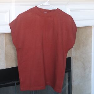Orange boxy shirt